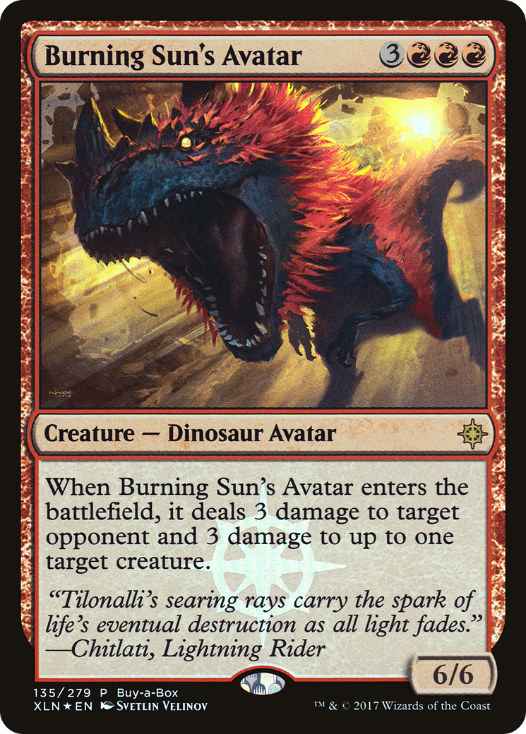 Burning Sun's Avatar (BABP-135) [Ixalan Promos] Foil MTG Single Wizards of the Coast