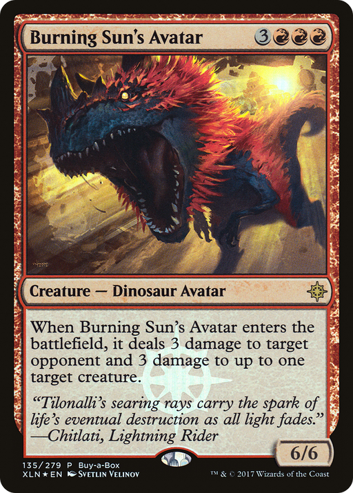 Burning Sun's Avatar (BABP-135) [Ixalan Promos] Foil MTG Single Wizards of the Coast