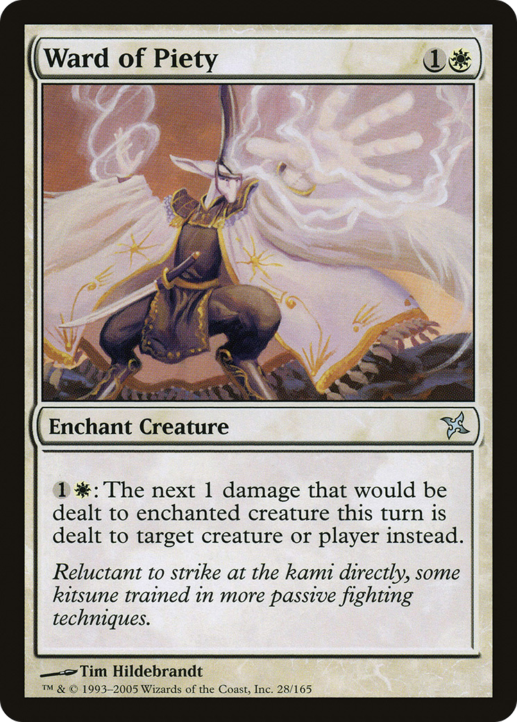 Ward of Piety (BOK-028) [Betrayers of Kamigawa] Foil MTG Single Wizards of the Coast
