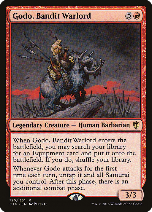 Godo, Bandit Warlord (C16-125) [Commander 2016] MTG Single Wizards of the Coast