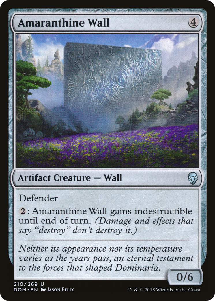Amaranthine Wall (DOM-210) [Dominaria] MTG Single Wizards of the Coast