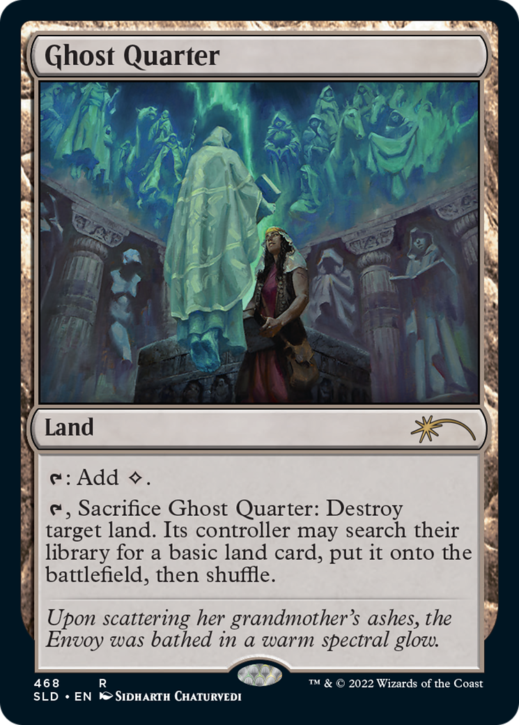 Ghost Quarter (468) (SLD-468) [Secret Lair] Drop Foil MTG Single Wizards of the Coast