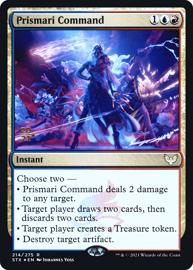Prismari Command (PRE-214) [Strixhaven: School of Mages Promos] Foil MTG Single Wizards of the Coast