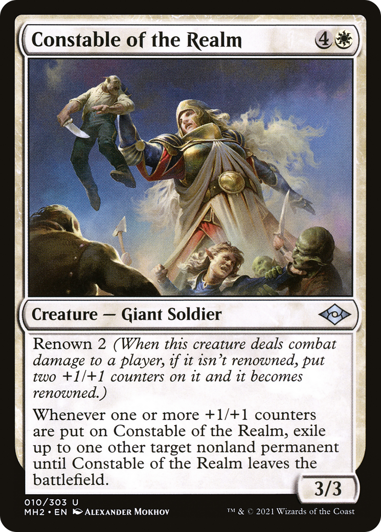 Constable of the Realm (MH2-010) [Modern Horizons 2] Foil MTG Single Wizards of the Coast