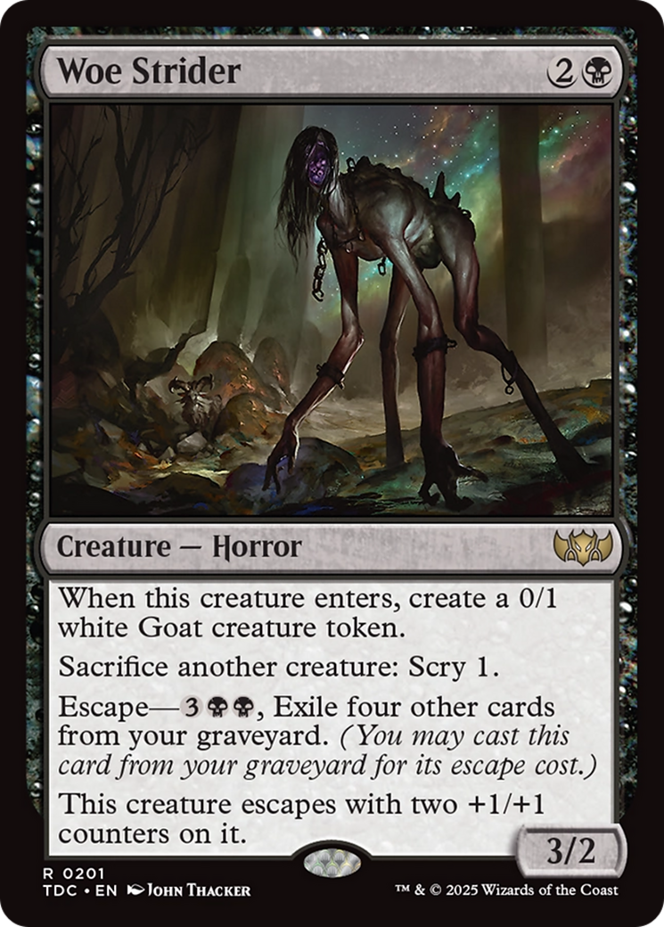 Woe Strider (TDC-201) [Commander: Tarkir: Dragonstorm] MTG Single Wizards of the Coast