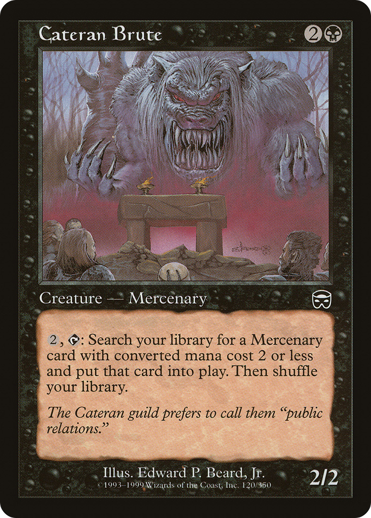 Cateran Brute (MMQ-120) [Mercadian Masques] MTG Single Wizards of the Coast