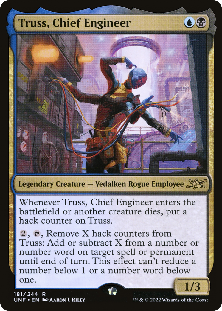 Truss, Chief Engineer (UNF-181) [Unfinity] Foil MTG Single Wizards of the Coast
