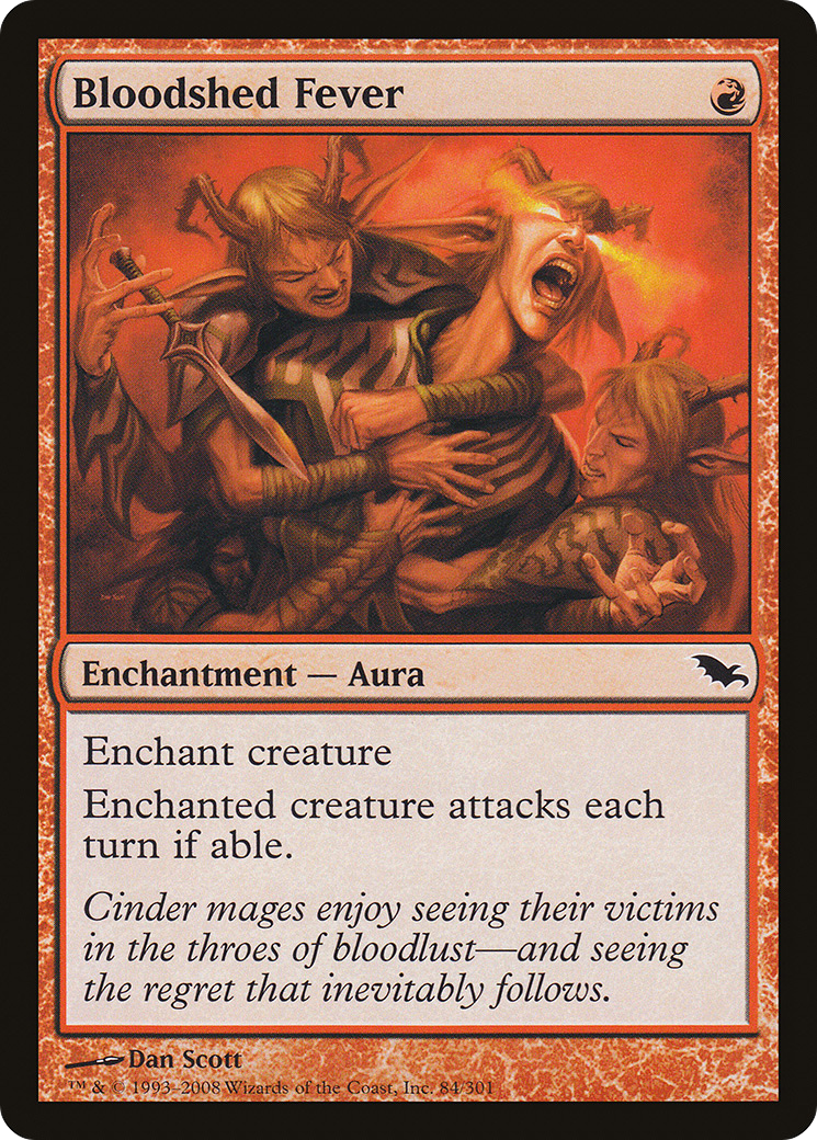 Bloodshed Fever (SHM-084) [Shadowmoor] MTG Single Wizards of the Coast
