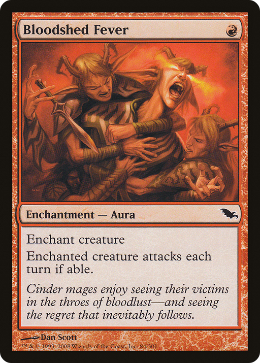 Bloodshed Fever (SHM-084) [Shadowmoor] MTG Single Wizards of the Coast