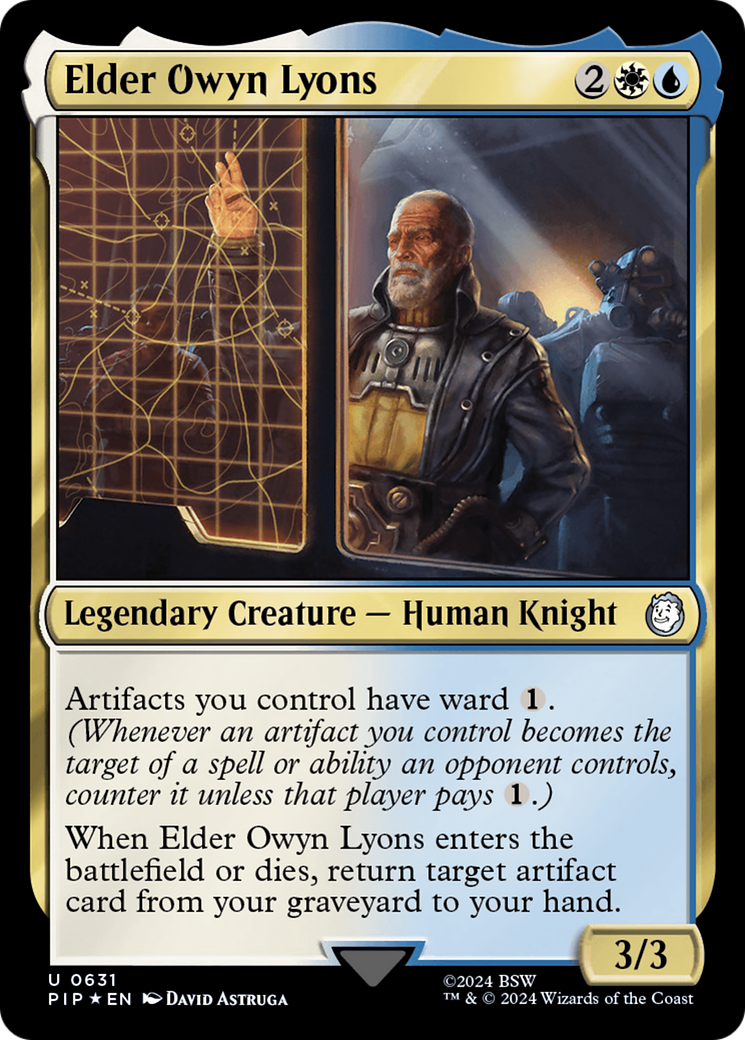 Elder Owyn Lyons (Surge Foil) (PIP-631) [Fallout] Foil MTG Single Wizards of the Coast