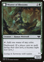Weaver of Blossoms (VOW-226) [Innistrad: Crimson Vow] Foil MTG Single Wizards of the Coast