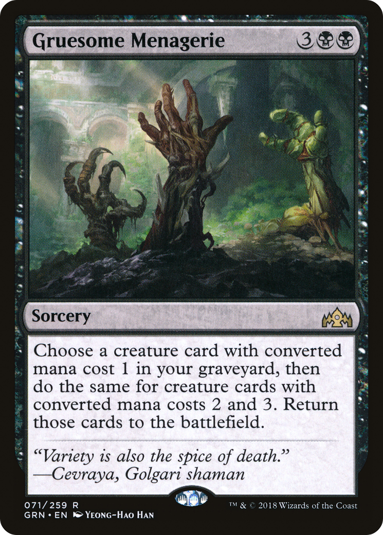 Gruesome Menagerie (GRN-071) [Guilds of Ravnica] MTG Single Wizards of the Coast