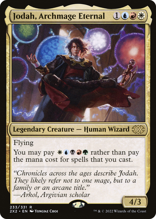Jodah, Archmage Eternal (2X2-233) [Double Masters 2022] Foil MTG Single Wizards of the Coast