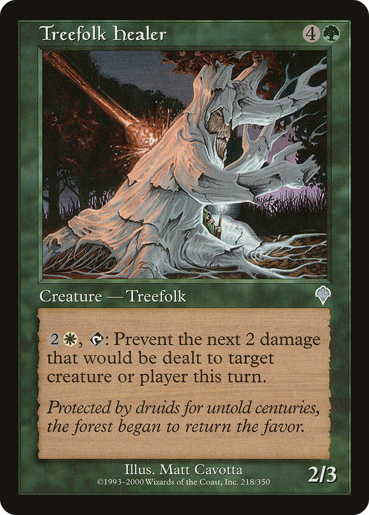 Treefolk Healer (INV-218) [Invasion] Foil MTG Single Wizards of the Coast
