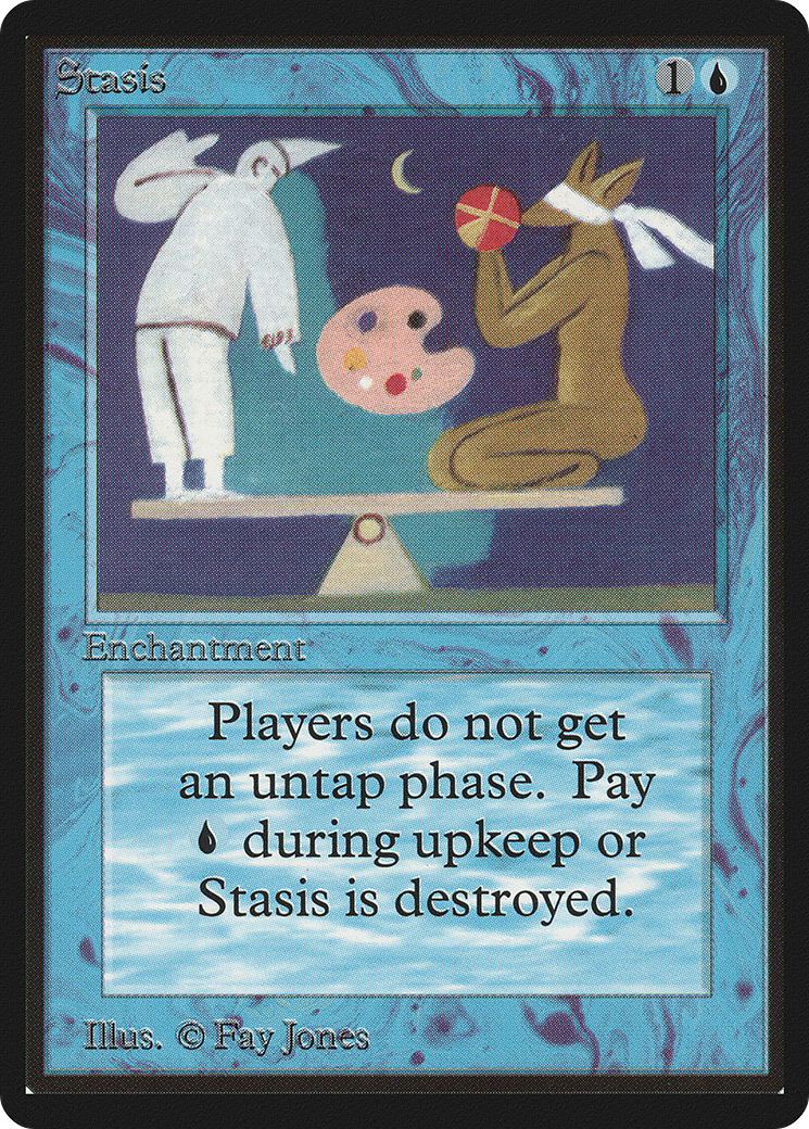 Stasis (LEB-081) [Oldschool] Limited Edition Beta MTG Single Wizards of the Coast