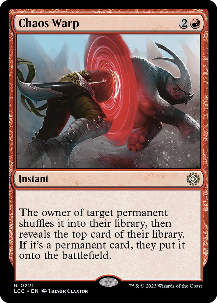 Chaos Warp (LCC-221) [The Lost Caverns of Ixalan Commander] MTG Single Wizards of the Coast