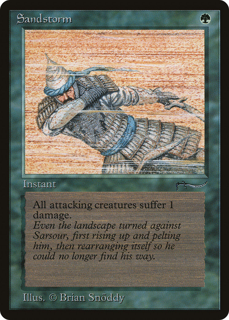 Sandstorm (ARN-053) [Oldschool] Arabian Nights MTG Single Wizards of the Coast