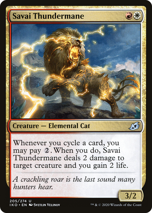 Savai Thundermane (IKO-205) [Ikoria: Lair of Behemoths] Foil MTG Single Wizards of the Coast