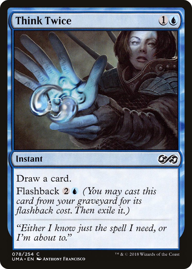 Think Twice (UMA-078) [Ultimate Masters] Foil MTG Single Wizards of the Coast