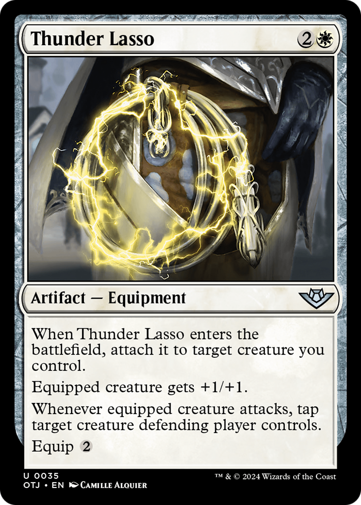 Thunder Lasso (OTJ-035) [Outlaws of Thunder Junction] Foil MTG Single Wizards of the Coast