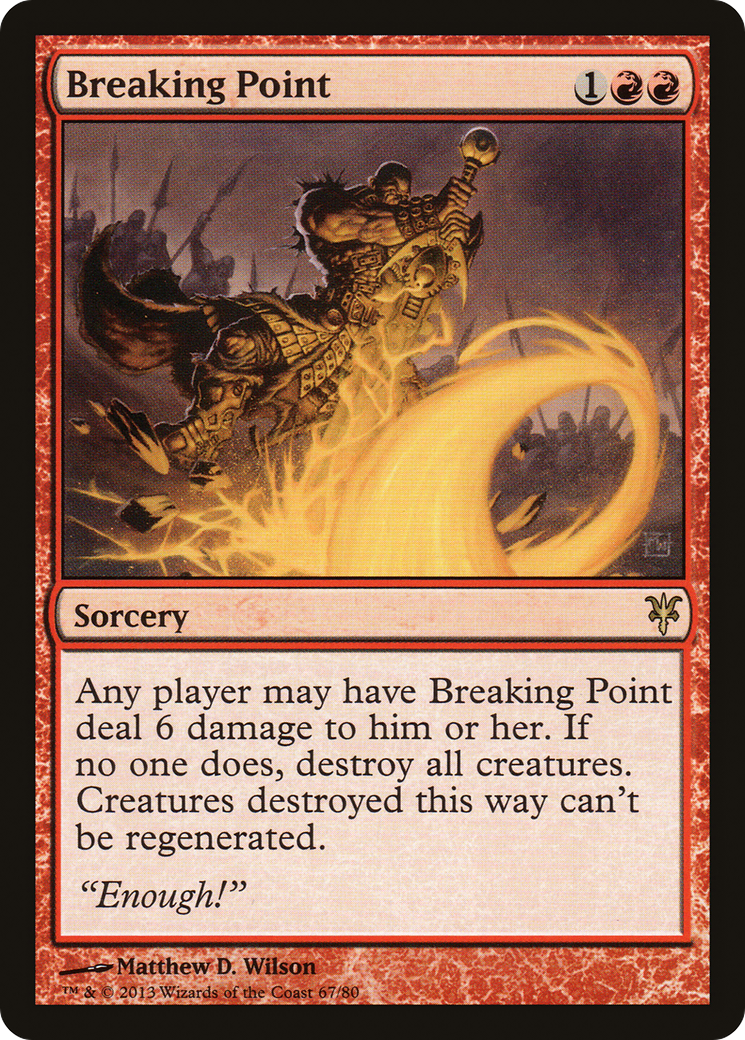 Breaking Point (DDK-067) [Misc] Duel Decks: Sorin vs. Tibalt MTG Single Wizards of the Coast