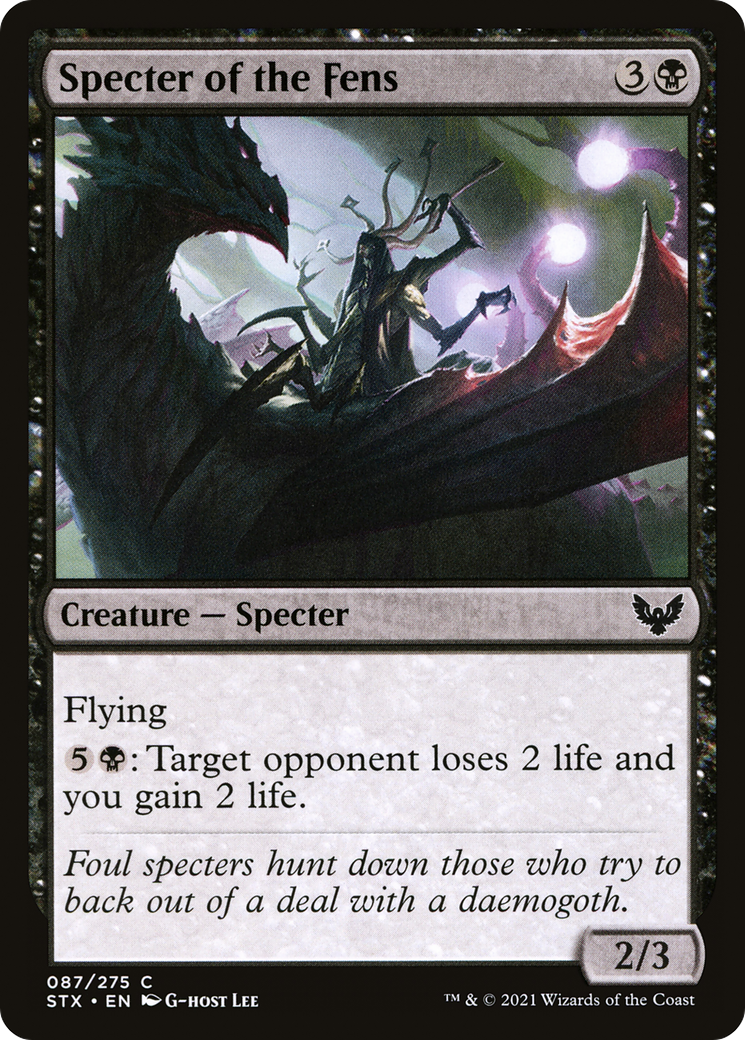 Specter of the Fens (STX-087) [Strixhaven: School of Mages] MTG Single Wizards of the Coast