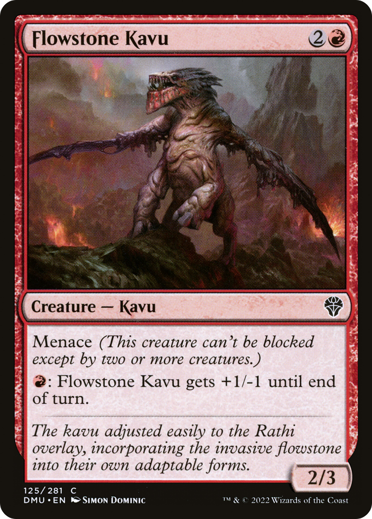 Flowstone Kavu (DMU-125) [Dominaria United] MTG Single Wizards of the Coast