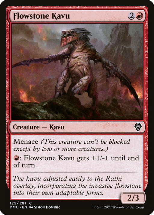 Flowstone Kavu (DMU-125) [Dominaria United] MTG Single Wizards of the Coast