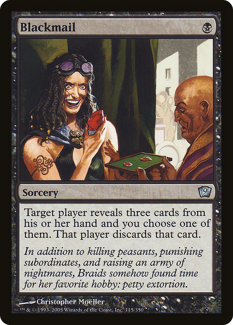 Blackmail (9ED-115) [9th Edition] MTG Single Wizards of the Coast