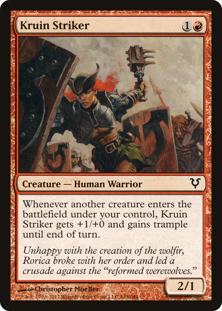 Kruin Striker (AVR-143) [Avacyn Restored] Foil MTG Single Wizards of the Coast