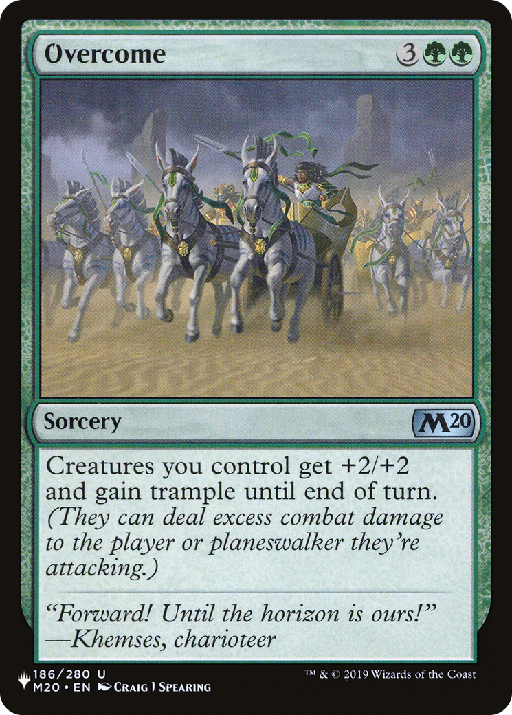 Overcome (LIST-M20-186) [Mystery Booster] The List Reprints MTG Single Wizards of the Coast