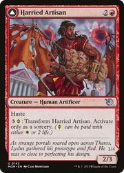 Harried Artisan // Phyrexian Skyflayer (MOM-143) [March of the Machine] Foil MTG Single Wizards of the Coast