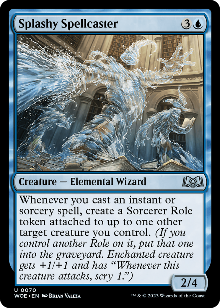 Splashy Spellcaster (WOE-070) [Wilds of Eldraine] Foil MTG Single Wizards of the Coast
