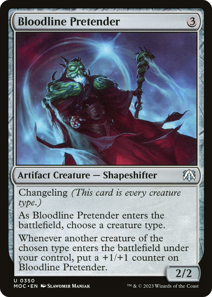 Bloodline Pretender (MOC-350) [March of the Machine Commander] MTG Single Wizards of the Coast