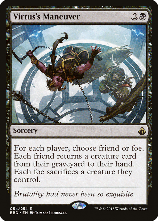 Virtus's Maneuver (BBD-054) [Battlebond] Foil MTG Single Wizards of the Coast