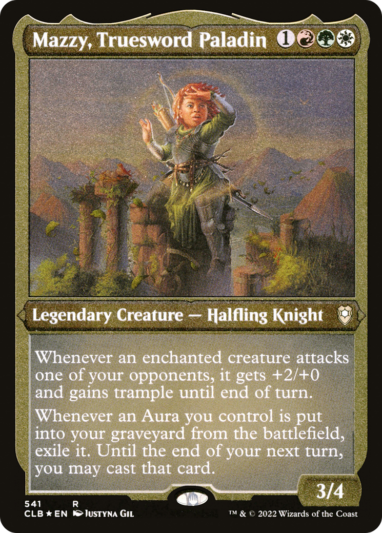 Mazzy, Truesword Paladin (CLB-541) [Commander Legends: Battle for Baldur's Gate] Etched Foil MTG Single Wizards of the Coast