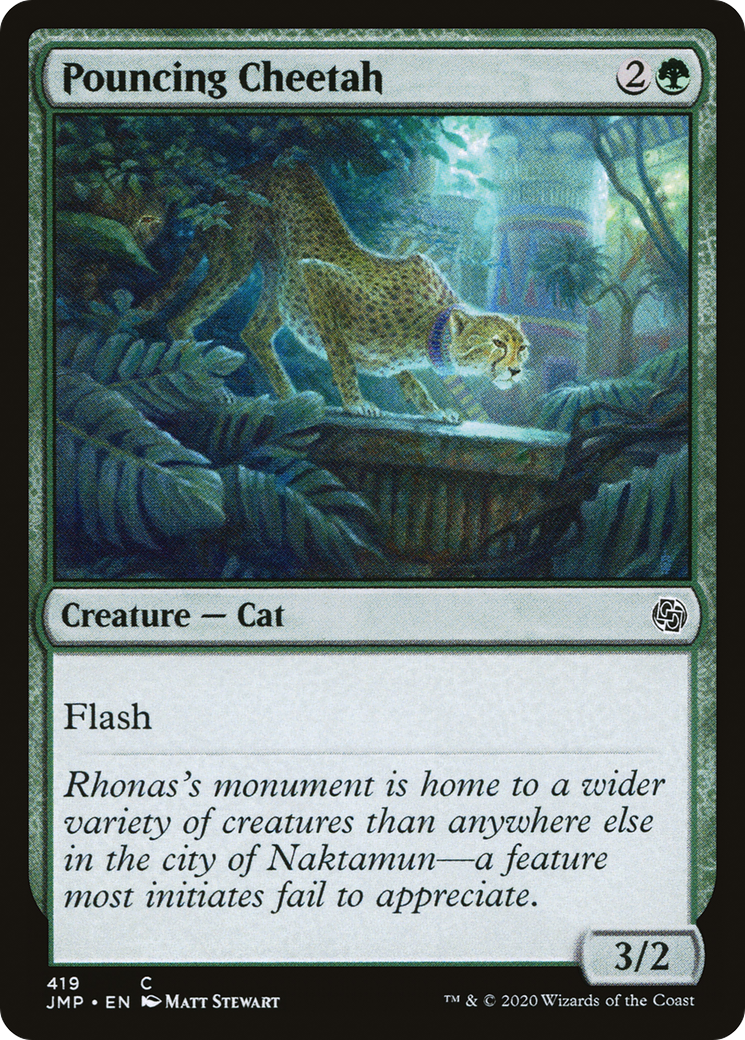 Pouncing Cheetah (JMP-419) [Jumpstart] MTG Single Wizards of the Coast