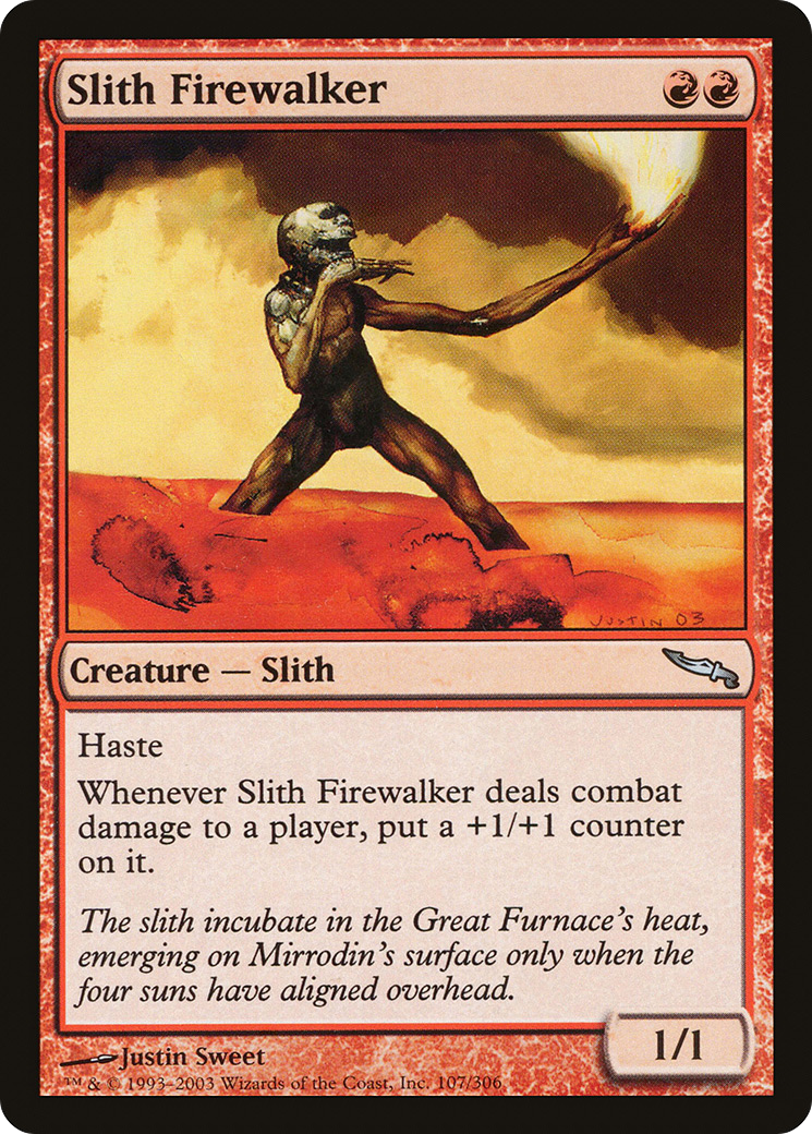Slith Firewalker (MRD-107) [Mirrodin] Foil MTG Single Wizards of the Coast
