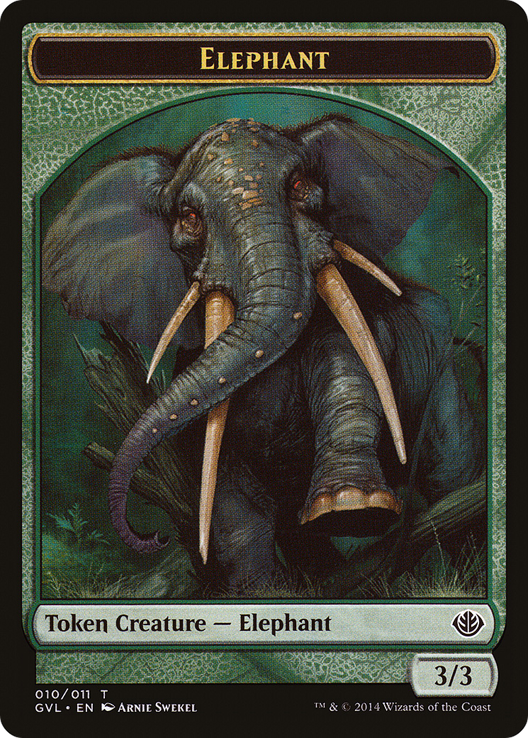 Elephant Token (DD3-010) [Misc] Duel Decks Anthology: Garruk vs. Liliana Tokens MTG Single Wizards of the Coast