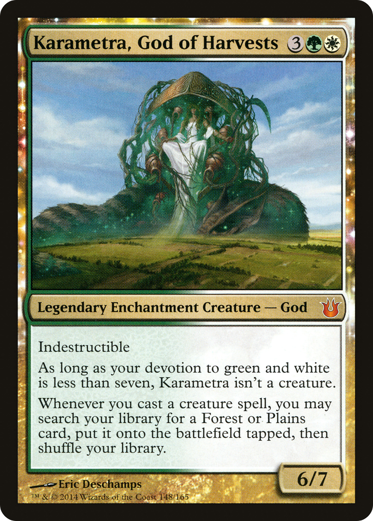 Karametra, God of Harvests (BNG-148) [Born of the Gods] Foil MTG Single Wizards of the Coast