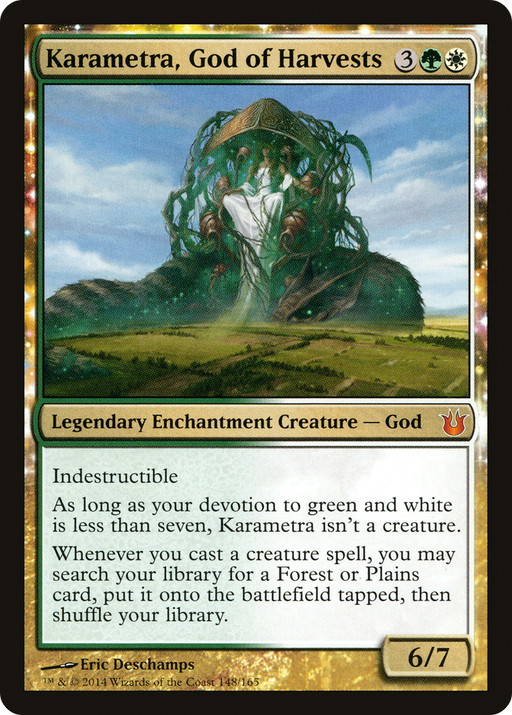 Karametra, God of Harvests (BNG-148) [Born of the Gods] MTG Single Wizards of the Coast