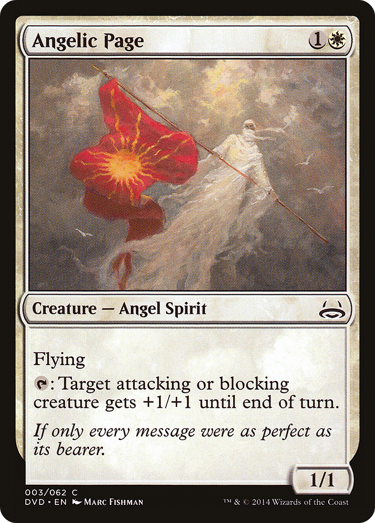 Angelic Page (DD3-003) [Misc] Duel Decks Anthology: Divine vs. Demonic MTG Single Wizards of the Coast