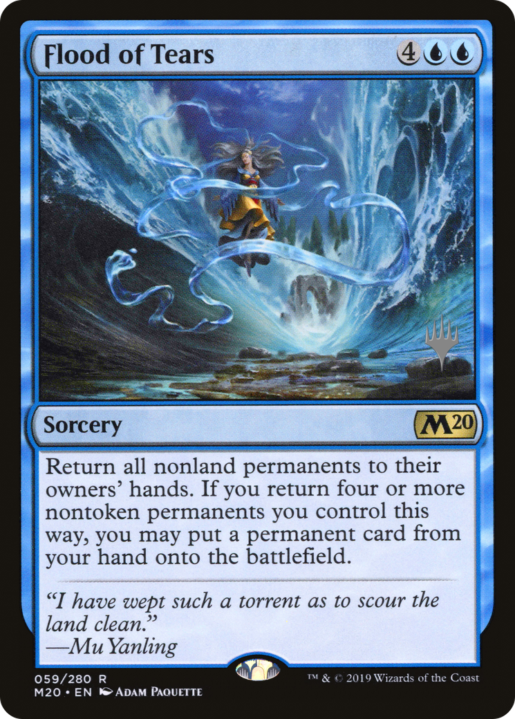 Flood of Tears (PPM20-59P) [Core Set 2020 Promos] MTG Single Wizards of the Coast