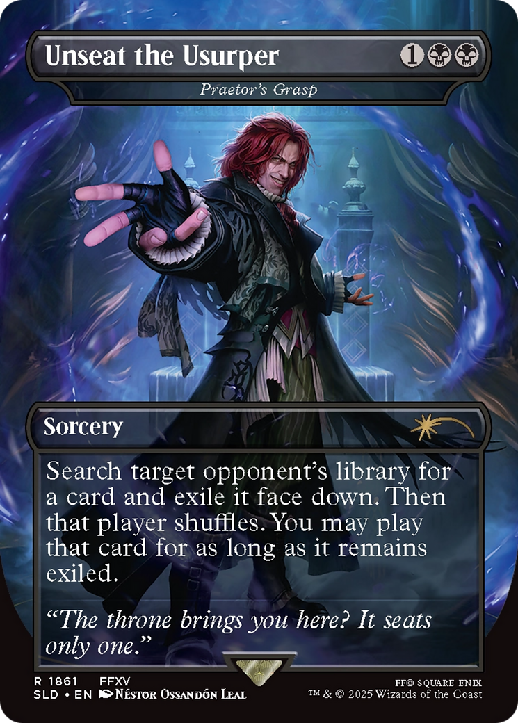 Praetor's Grasp (SLD-1861) [Secret Lair] Drop / Unseat the Usurper (Borderless) MTG Single Wizards of the Coast