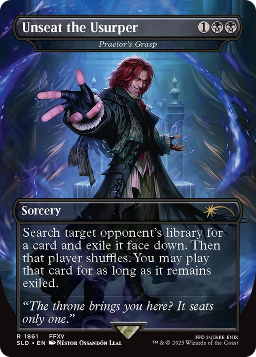 Praetor's Grasp (SLD-1861) [Secret Lair] Drop / Unseat the Usurper (Borderless) MTG Single Wizards of the Coast