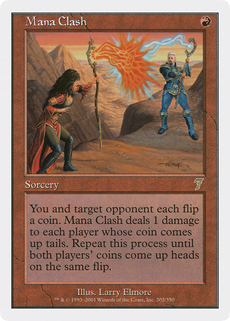 Mana Clash (7ED-202) [7th Edition] Foil MTG Single Wizards of the Coast