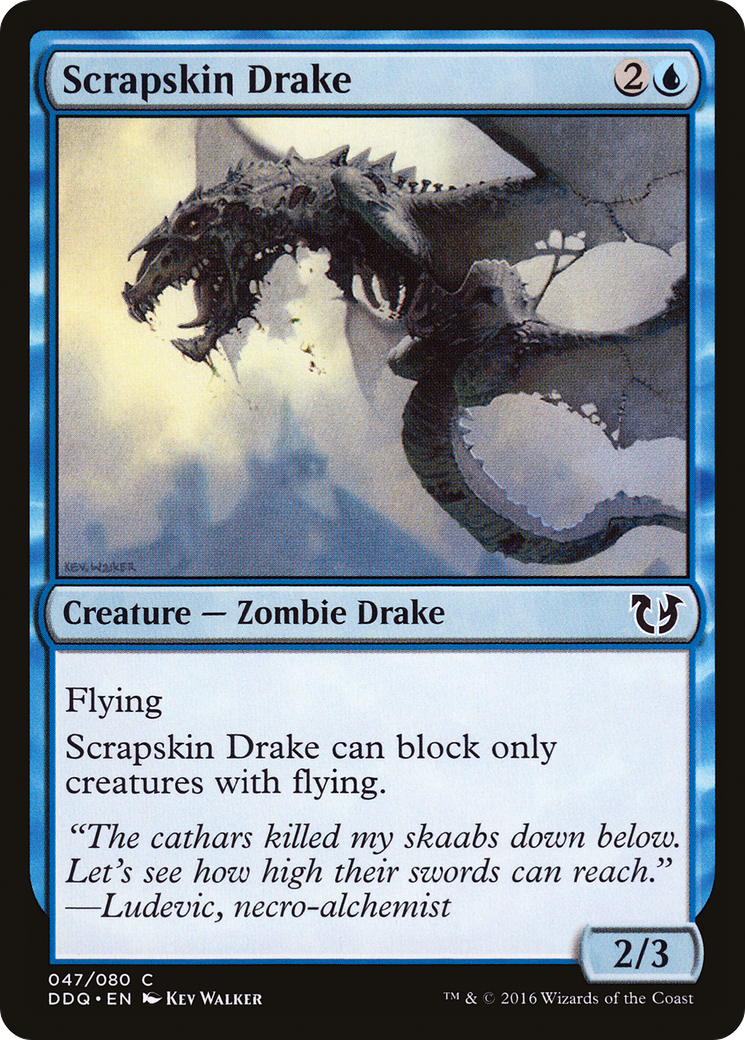 Scrapskin Drake (DDQ-047) [Misc] Duel Decks: Blessed vs. Cursed MTG Single Wizards of the Coast