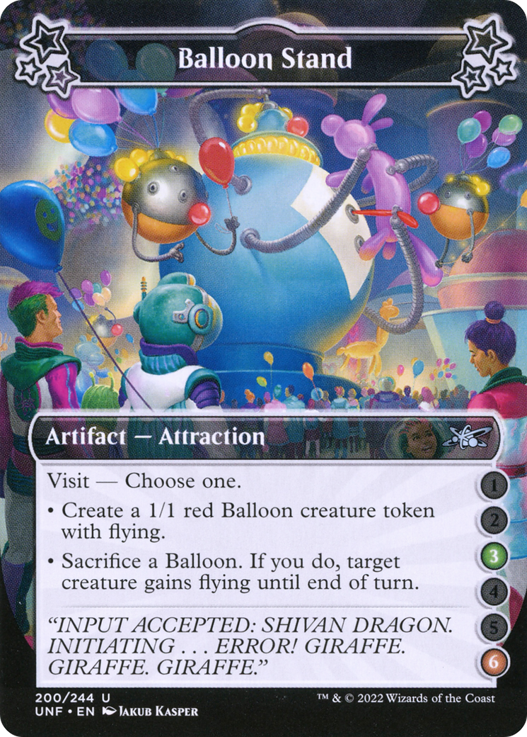 Balloon Stand (UNF-200B) [Unfinity] Foil MTG Single Wizards of the Coast