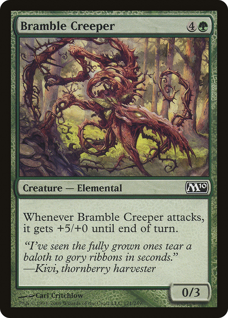 Bramble Creeper (M10-171) [Magic 2010] Foil MTG Single Wizards of the Coast