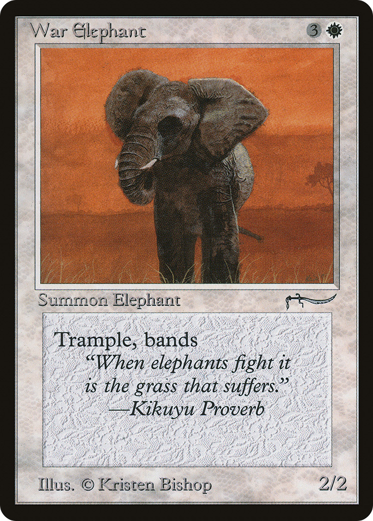 War Elephant (ARN-) [Oldschool] Arabian Nights MTG Single Wizards of the Coast